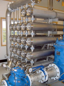Membrane treatment plant